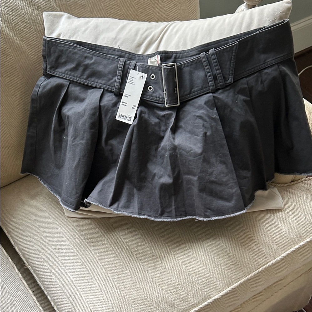 BDG Dark Gray Pleated Skirt